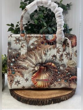 Brahmin Cami SEA JEWEL MELBOURNE DI Satchel Crossbody Shoulder Bag